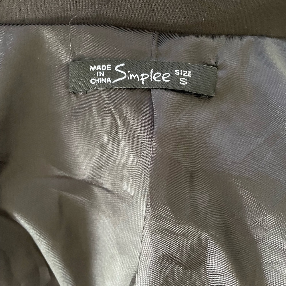 Simple Black Satin Lined Jacket - image 3